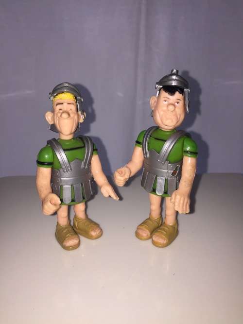 Vintage Toys Rare Vintage ROMAN Soldiers LAUREL & HARDY Figures 1980